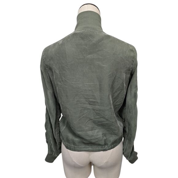 Anthropologie Marrakech‎ Drape Utility Lightweight Jacket Size Small Drawstring - Picture 2 of 11